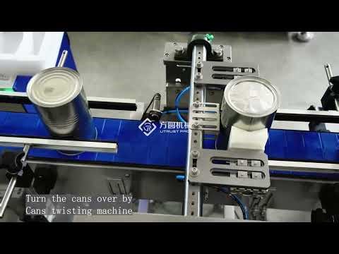 Milk powder nitrogen can packing line, Baby infant formula can packing system