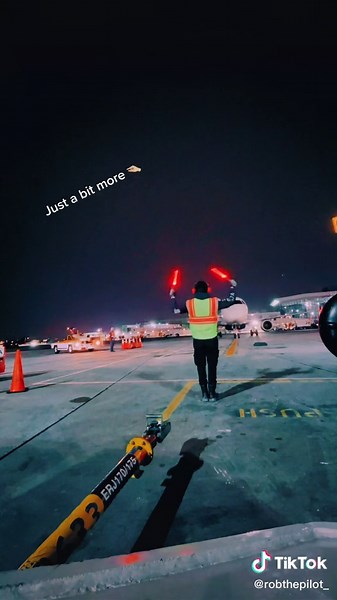 Marshalling an Airplane into the Gate