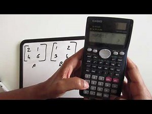 Matrix Operations in a Casio fx-991MS Calculator