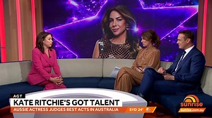 Home and Away favourite and Kate, Tim & Joel host Kate Ritchie reveals the acts that have impressed her most on Australia's Got Talent. Don't miss AGT on Channel 7 and streaming on 7plus: https://7plus.com.au/australias-got-talent | Sunrise