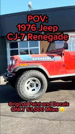 POV : Driving a 1976 Jeep CJ-7 Renegade #jeep #offroad #automobile #bestoffroad #cj7 #classicjeep