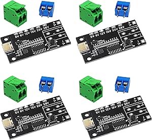 4PCS USB-C PD3.0/3.1 QC Trigger Module 5V 9V 12V 15V 20V 28V 5A Adjustable Voltage Power Trigger Board Type-C Female Input with Indicator