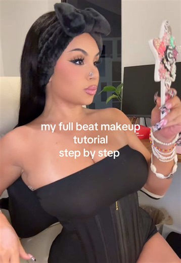 I didn’t wake up like this… I CLOCKED IN!!! 😋 my full beat baddie transformation step by step with all my products listed watch on 2x if needed lolol #fullbeat #baddiemakeup #fyp #makeuptutorial
