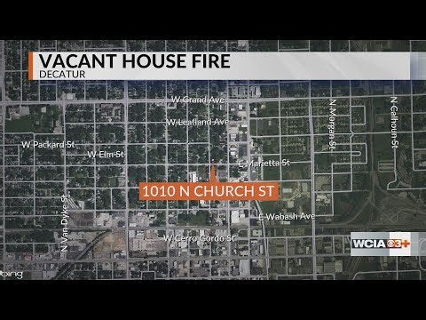 Decatur Fire Dept. battles fire in vacant house Wednesday afternoon