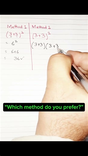 Method 1 vs Method 2 😳 Which Is Smarter?‼️ #maths #mathproblem #mathstricks #shorts