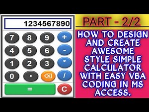 How to Make Simple Calculator in MS Access || Dawood Academy