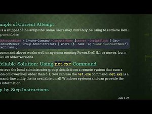 How to Retrieve Local Administrator Groups from Older Windows Systems Using PowerShell