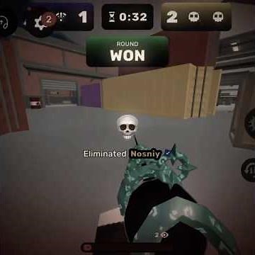 1 HP CLUTCH against NOSNIY in Roblox Rivals! #sync