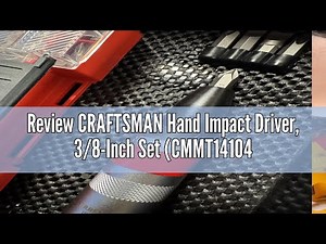 Review CRAFTSMAN Hand Impact Driver, 3/8-Inch Set (CMMT14104)