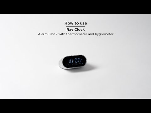 Lexon - How to use Ray Clock alarm clock