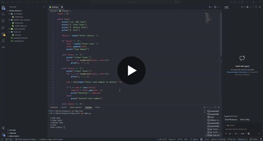 #python #firstproject #commandlineapp #learninginpublic | Afrin E