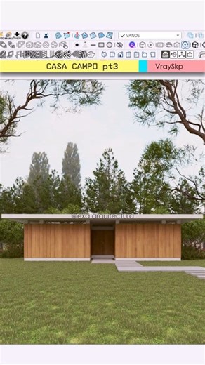 8.2K views · 61 reactions | CASA CAMPO pt3 - Aprende Vray SketchUp #vray #design #architecture #learning #fyp | ExA Arquitectura Arq. Alexis | Facebook