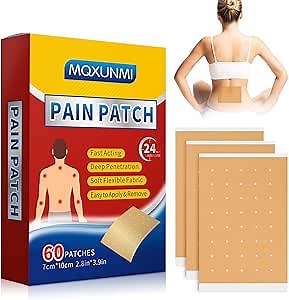 Heat Patches, 60 Count Maximum Strength Muscle & Joint Soothing Patches, 24 Hours Long Lasting Fast Acting Joint Patches for Neck, Shoulders, Back, Knees and Anks