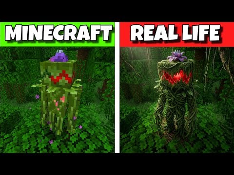 Minecraft POPULAR Mobs and Block VS Real Life (Ultra realistic!)