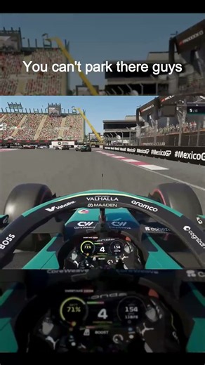 F1 26 You can't park there guys #gameplay #f1 #shorts #subscribe