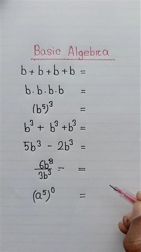 Basic Algebra Review. #maths #algebra
