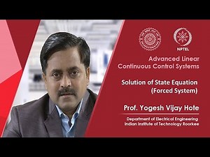 Solution of State Equation (Forced System)