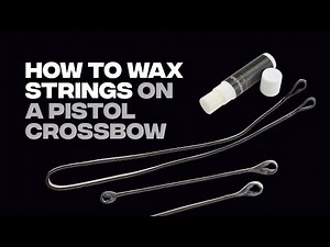 How to lubricate the bowstrings with wax on a Ballista Bat pistol crossbow