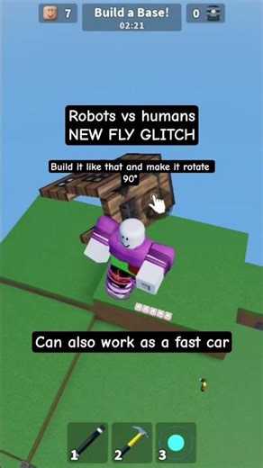 new fly glitch in robots vs humans #roblox #robotvshuman
