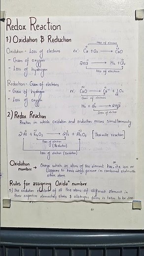 PART 1 REDOX REACTION ✅️ BEST NOTES FOR NTA JEE 12TH FOLLOW NCERT BOOK
