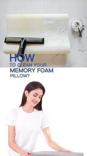 How to clean your memory foam pillow?#pillow #newentor #bedroom #sleeptips #bedroomdecor #cleaningtiktok #cleanwithme