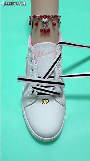 Stylish Way to Tie Shoelaces 👟 Quick & Trendy Shoe Lace Hack 2025 #Shorts #Fashion #Style #Tips