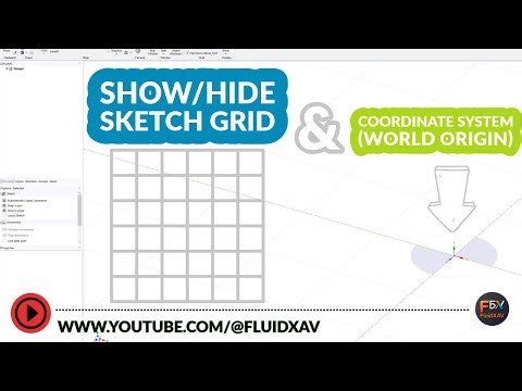 How to Show / Hide Coordinate System & Sketch Grid in ANSYS SpaceClaim (Quick Tip)