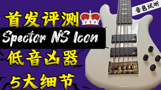 『首发评测』深扒5大细节！Spector NS Icon 5♛纯正血统，低频凶器！