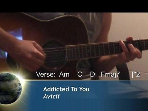 EASY-Lesson: "ADDICTED TO YOU", Avicii, Guitar Lesson, Original Chords