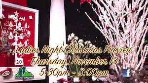 16 reactions | Have you seen our Ladies Night Christmas Preview commercial? | Ground Effects Landscaping & Garden Center | Facebook