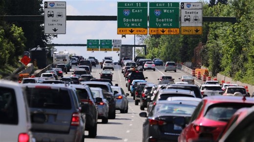 Weekend traffic: Lane closures on I-405, SR 520 and SR 99