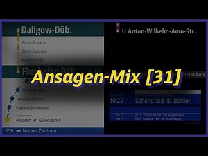 Announcement mix from public transport in Berlin, Brandenburg and Lower Saxony [31]