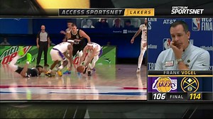 5K views · 283 reactions | "I thought Denver played with great energy throughout the game. We didn't match it early, we matched it late." Frank Vogel on the Los Angeles Lakers late run and the zone defense in the fourth. | Spectrum SportsNet | Facebook
