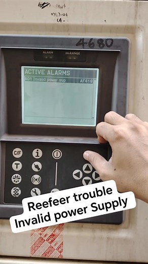 Starcool Reefer trouble. Invalid power Supply Pero dahil nasa port pa tayo at on going ang loading operation, technician na ang titira nyan, assist lang tayo. 😊😁 #joelectrical #seamanreels #fbreelsfyp #containership #seamanlife #eleccadetonboard #electriciansabarko #electricianreels #buhayelect #electrocadet #eto #etr | JoElectrical