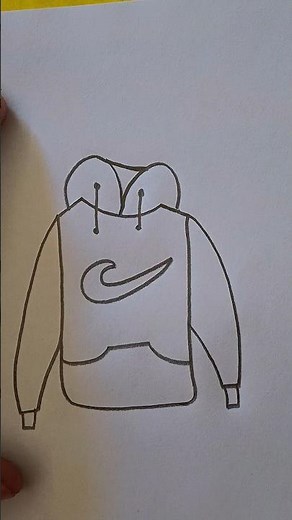 How To Draw a Hoodie #art#artclass#drawingidea#easydrawings #viralshorts #shorts