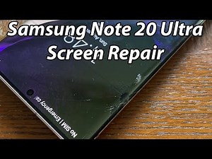 Samsung Note 20 ultra screen repair replacement teardown start to finish