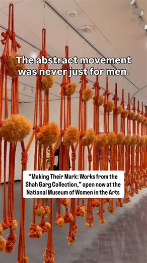 New exhibition alert! 🔔 “Making Their Mark: Works from the Shah Garg Collection” is now on view at NMWA. The exhibition illustrates women artists’ vital role in abstraction, showcasing work by some of the most important artists of the 20th and 21st centuries. Featuring a wide variety of artworks from the past eight decades, “Making Their Mark” emphasizes connections between intergenerational and international artists who circumvent and upend conventions in art-making, embracing craft techniques