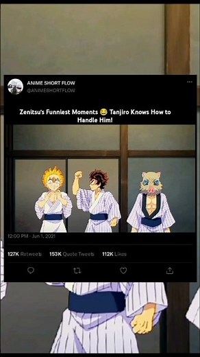 Zenitsu’s Funniest Moments 😂 Tanjiro Knows How to Handle Him!