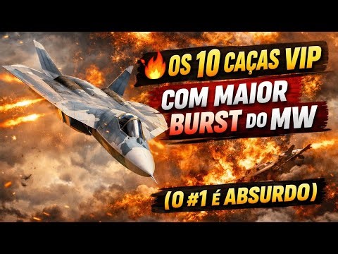🔥🔥 OS 10 CAÇAS VIP COM MAIOR BURST DO MW (O #1 É ABSURDO) | Modern Warships