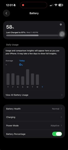 How to get Battery Percentage on Battery icon on iPhone iOS 26