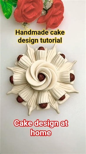 Cake design tutorial | Handmade craft design tutorial #handmadecraft #cakedesign #trendingshorts
