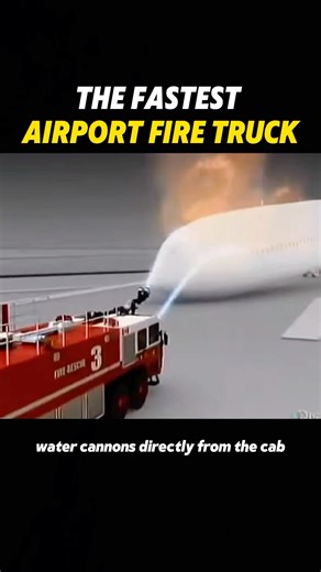 The fastest airport fire truck #usa #knowledge #foryou #science #firetruck