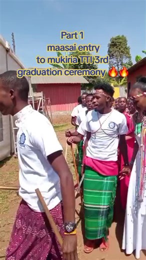 Maasai Entry at Mukiria Technical Training Graduation