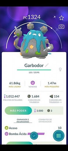 💥Evolucionando a Garbodor SHINY en Pokémon Go💥 #PokemonGo #pokémon