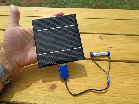 AA Battery charging solar panel and OLIGHT magnetic charger aaa