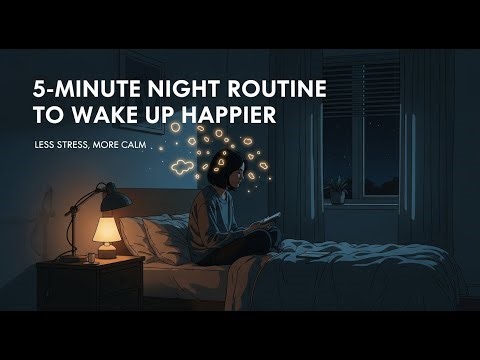 5-Minute Night Routine to Wake Up Happier | Stress-Free Sleep & Morning Motivation