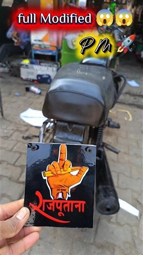 boxer bike full modify😱😱 #bikelover #modificition #boxer #yamaha #sticker