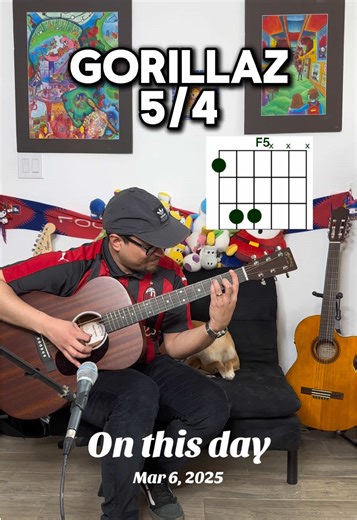 Gorillaz 5/4 Guitar Chords Tutorial