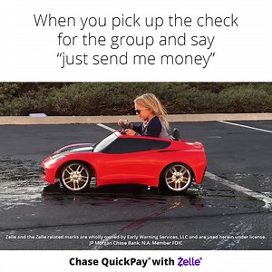 With Zelle, you can now receive money from the whole table, while still at the table. It’s already in your Chase Mobile app. Yep, it’s that easy. | Chase