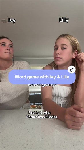 Exciting Word Game Challenge with Ivy and Lilly